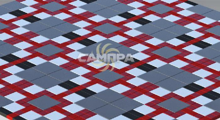 Форма для плитки 30х30х4,5 шагрень фото 4